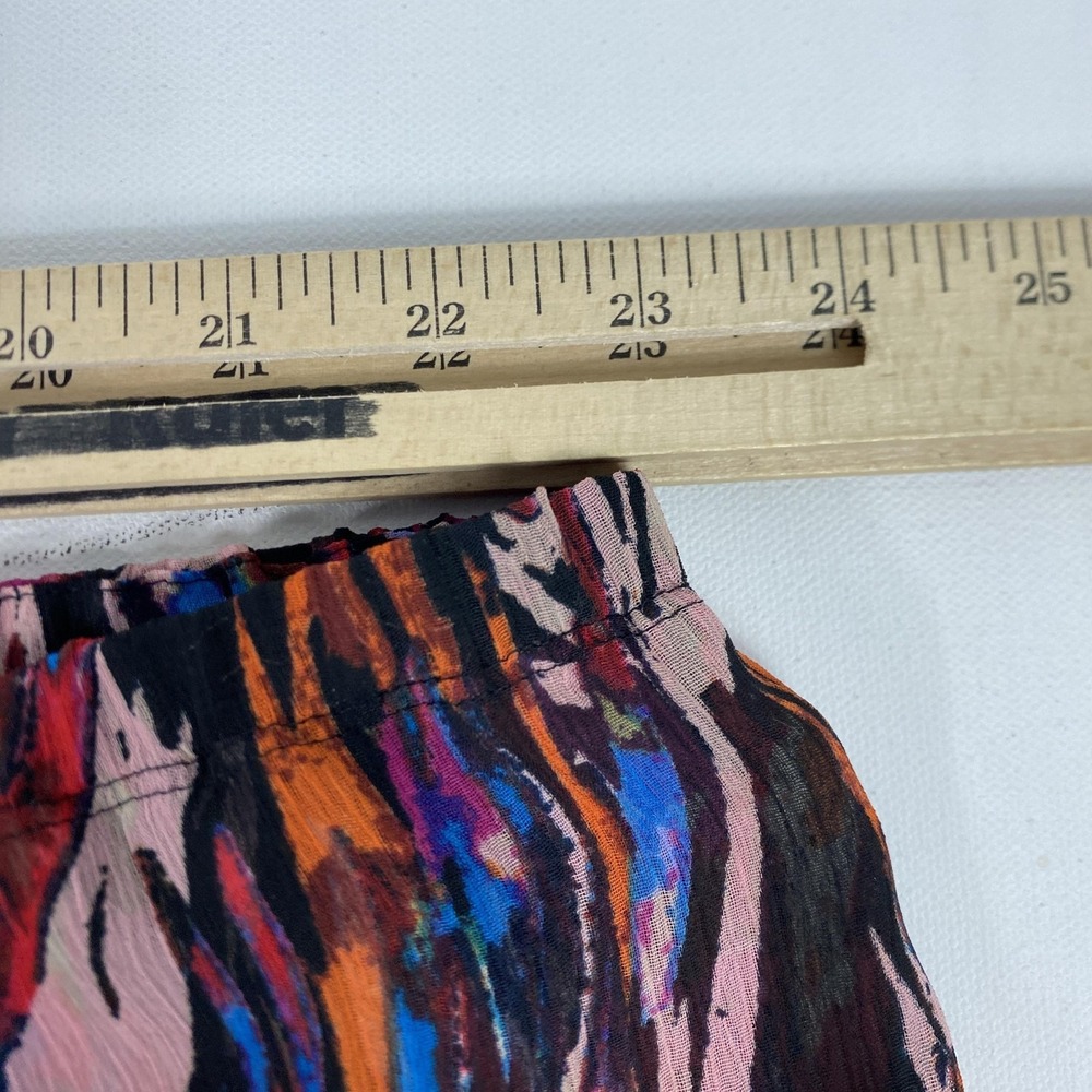 Lane Bryant Skirt Womens 26/28 Multicolor Pleated Mini Ombre Abstract Print - Picture 7 of 11